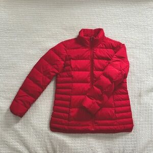 Lands End Red Puffer Jacket